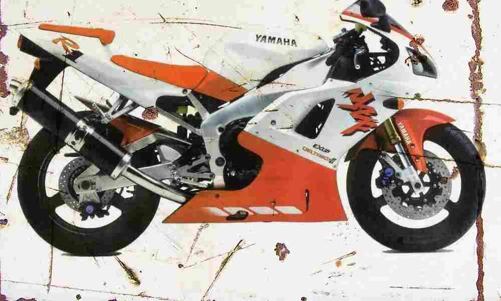 Yamaha YZF R1 1998 Aged Vintage A4 Photo Print