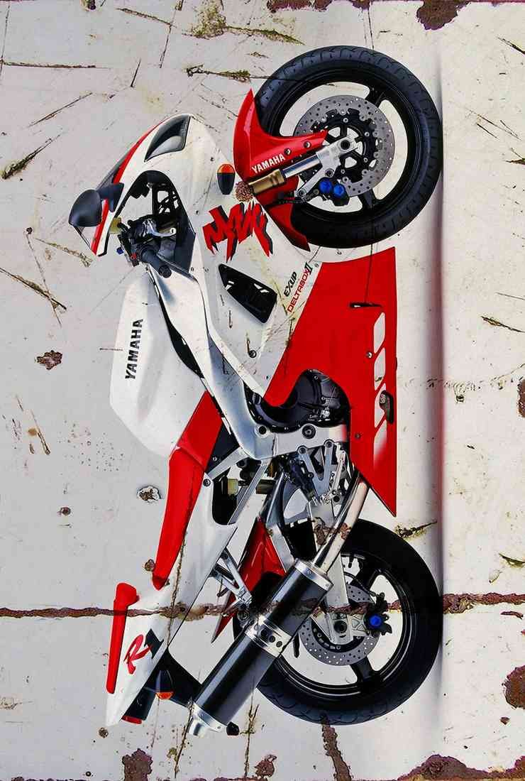 Yamaha YZF R1 1998 USE 2017 Aged A4 Photo Print