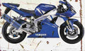 Yamaha YZF R1 2000 Aged Vintage A4 Photo Print