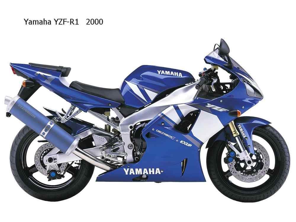 Yamaha YZF R1 2000 motorbike A4 Photo Print