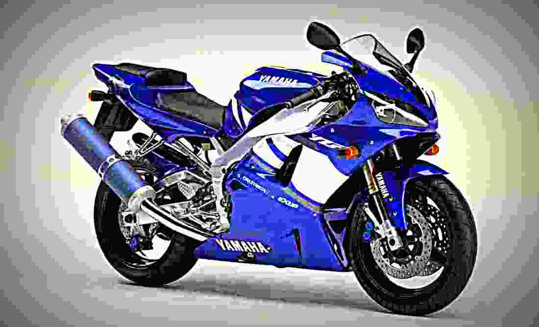 Yamaha YZF R1 2001 2 motorbike A4 Photo Print