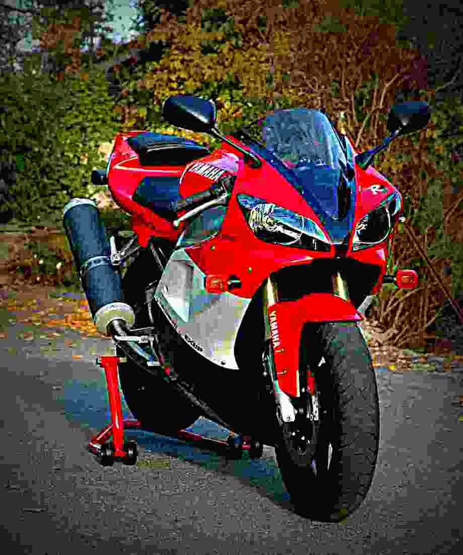 Yamaha YZF R1 2001 4 motorbike A4 Photo Print
