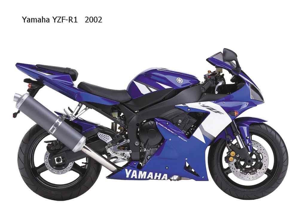 Yamaha YZF R1 2002 motorbike A4 Photo Print