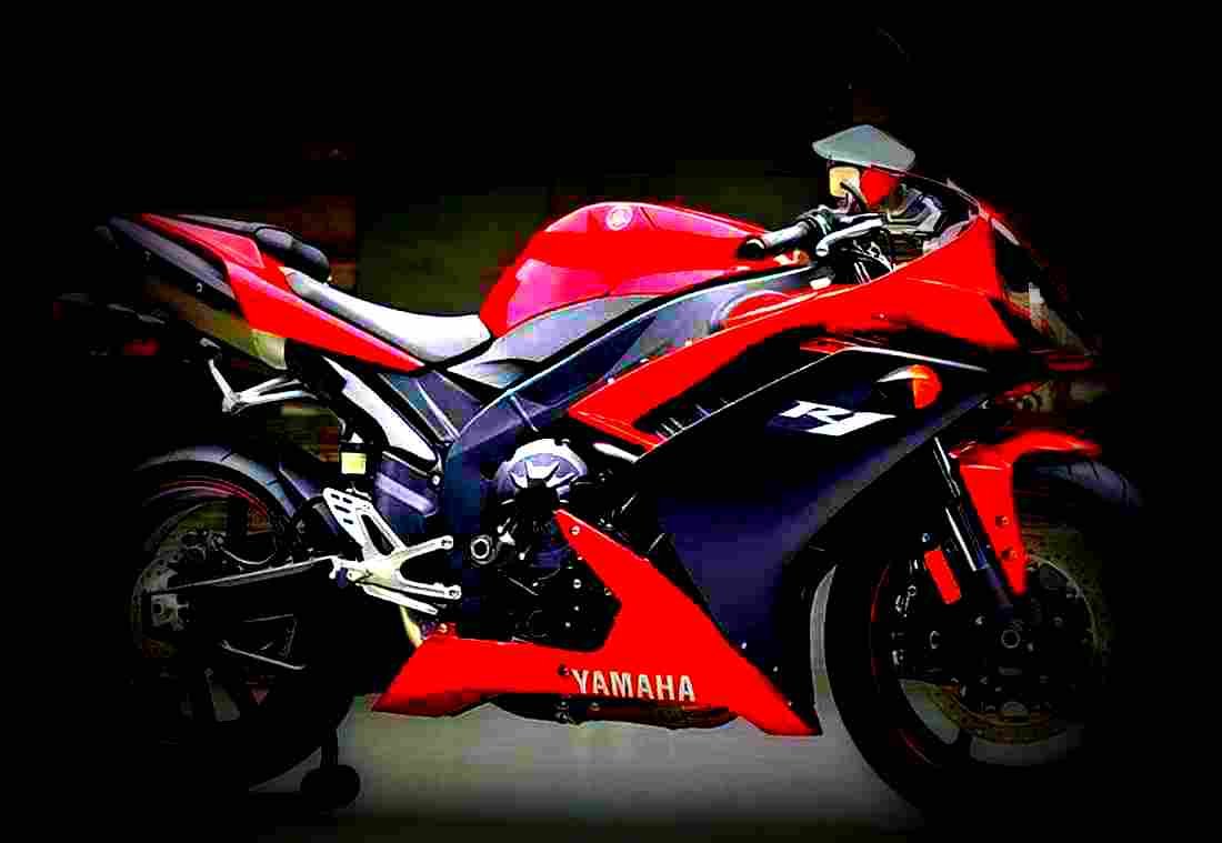Yamaha YZF R1 2003 3 motorbike A4 Photo Print