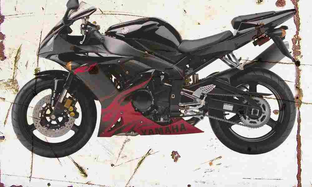 Yamaha YZF R1 2003 Aged Vintage A4 Photo Print
