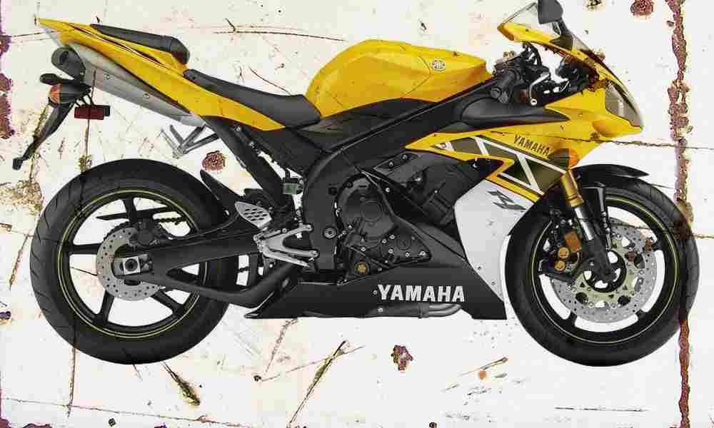 Yamaha YZF R1 2006 Aged Vintage A4 Photo Print