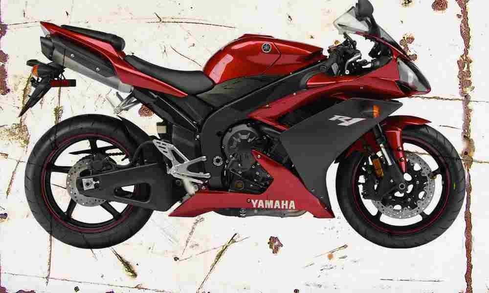 Yamaha YZF R1 2007 Aged Vintage A4 Photo Print