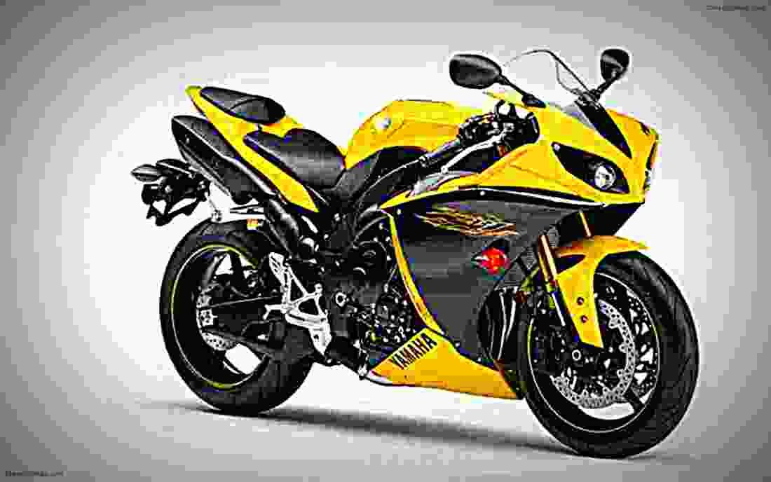 Yamaha YZF R1 2009 3 motorbike A4 Photo Print