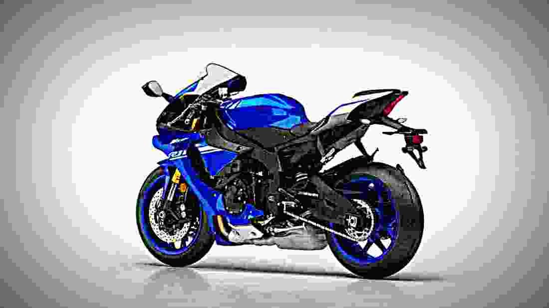 Yamaha YZF R1 2017 2 motorbike A4 Photo Print
