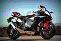 Yamaha YZF R1 2019 3 motorbike A4 Photo Print