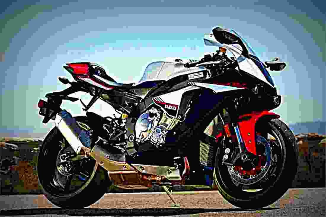 Yamaha YZF R1 2019 3 motorbike A4 Photo Print