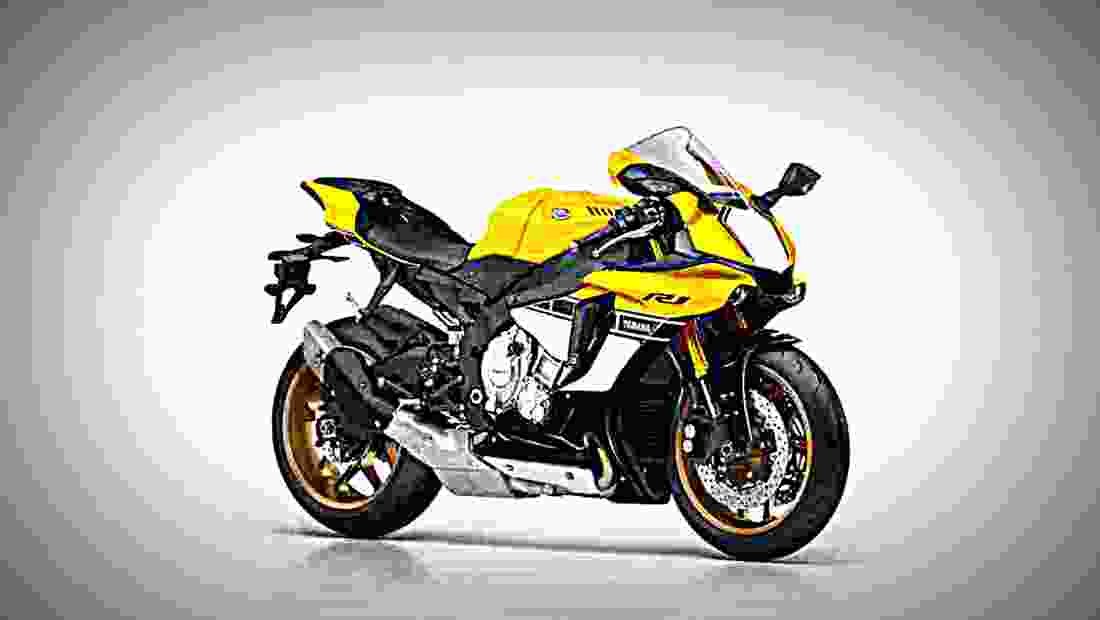 Yamaha YZF R1 60th Anniversary 2017 3 motorbike A4 Photo Print