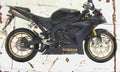 Yamaha YZF R1 SP 2006 Aged Vintage A4 Photo Print