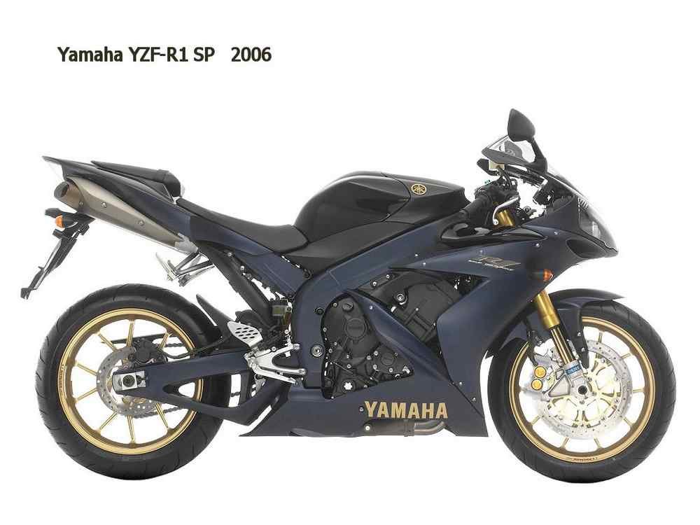 Yamaha YZF R1 SP 2006 motorbike A4 Photo Print