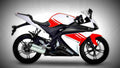 Yamaha YZF R125 125 6 motorbike A4 Photo Print