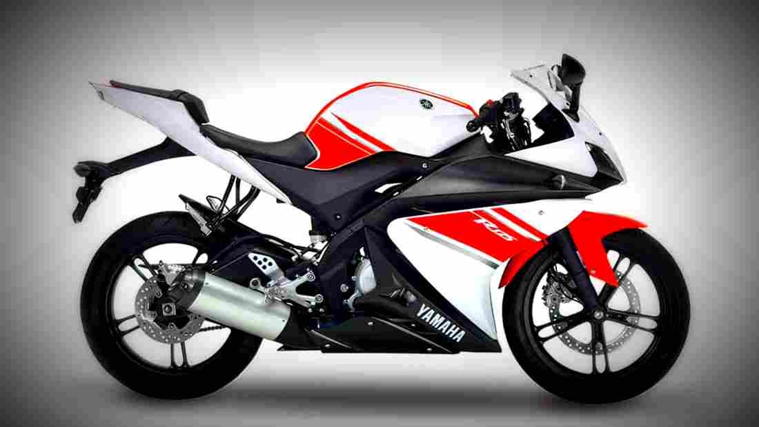 Yamaha YZF R125 125 6 motorbike A4 Photo Print