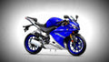 Yamaha YZF R125 2017 3 motorbike A4 Photo Print