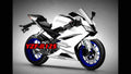 Yamaha YZF R125 2018 4 motorbike A4 Photo Print