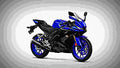 Yamaha YZF R125 2019 3 motorbike A4 Photo Print
