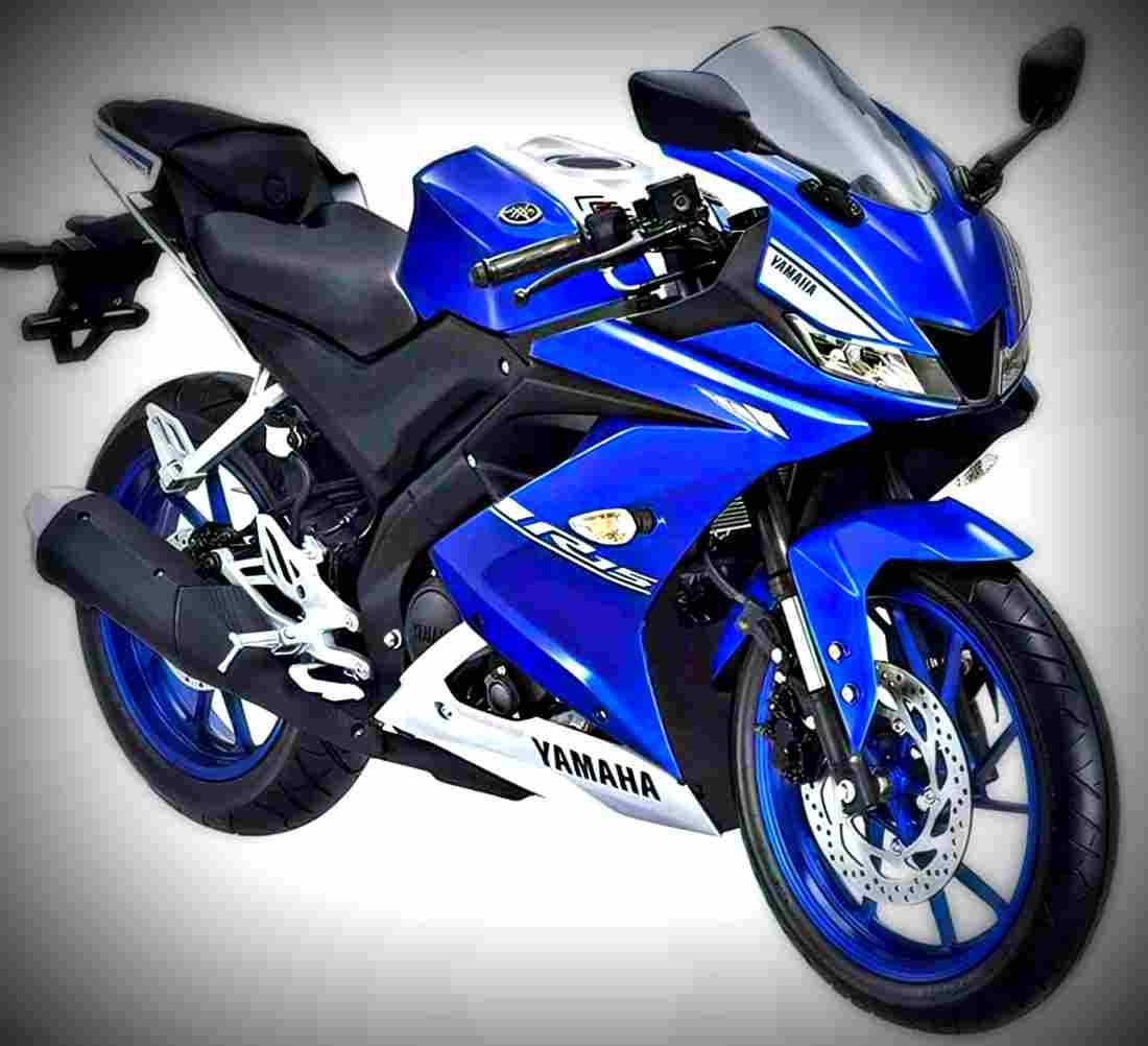 Yamaha YZF R15 2017 3 motorbike A4 Photo Print