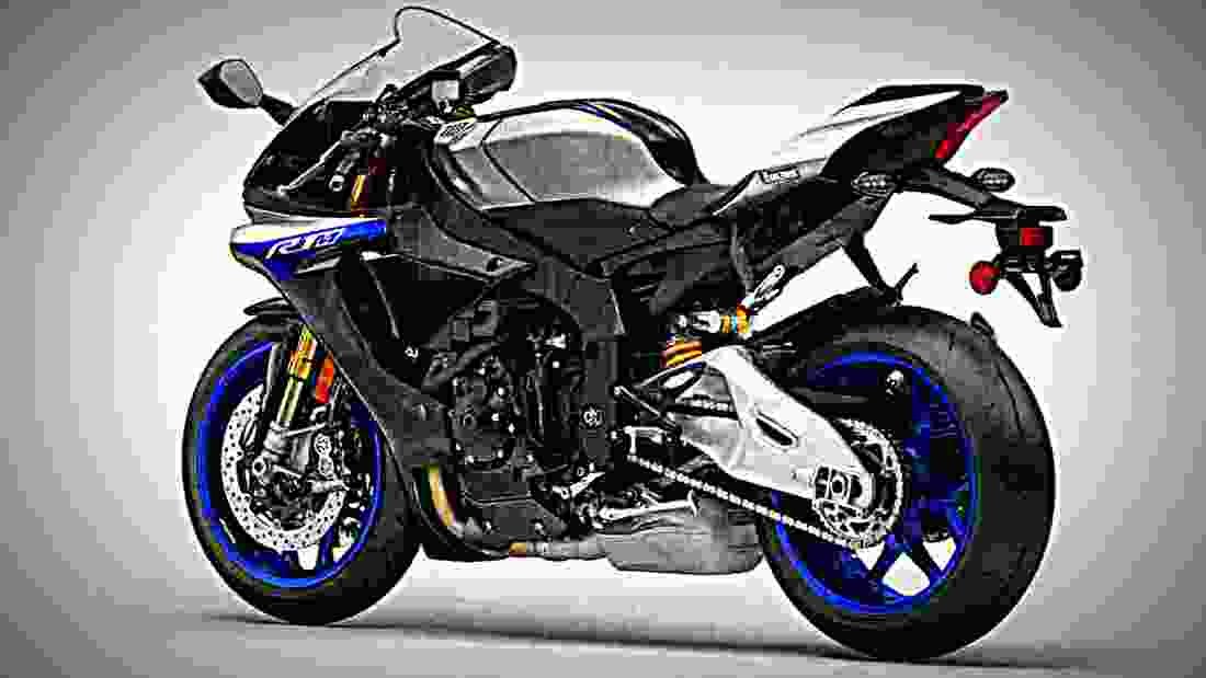 Yamaha YZF R1M 2019 3 motorbike A4 Photo Print
