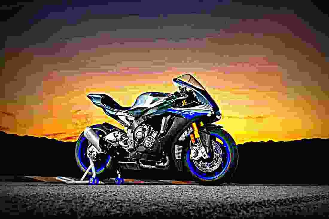 Yamaha YZF R1M 2019 4 motorbike A4 Photo Print