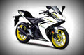 Yamaha YZF R25 2018 4 motorbike A4 Photo Print