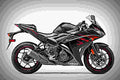 Yamaha YZF R3 2017 2 motorbike A4 Photo Print