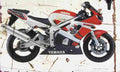 Yamaha YZF R6 1999 Aged Vintage A4 Photo Print