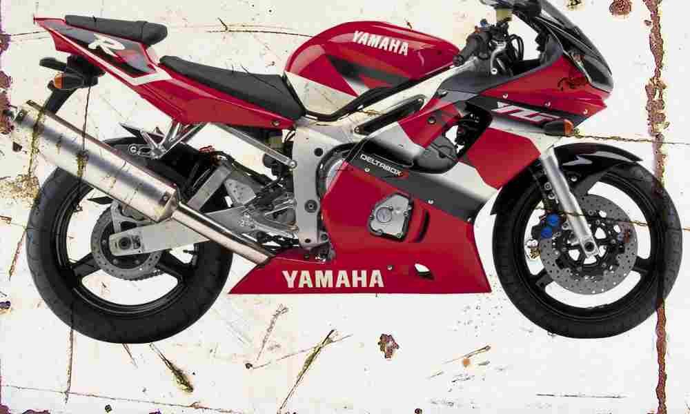 Yamaha YZF R6 2001 Aged Vintage A4 Photo Print