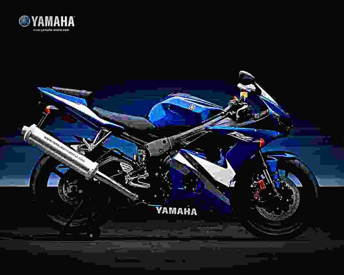 Yamaha YZF R6 2002 2 motorbike A4 Photo Print