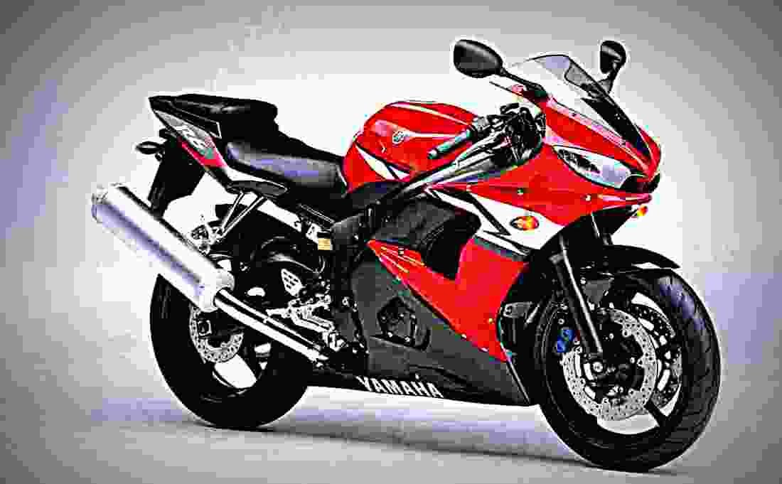 Yamaha YZF R6 2003 2 motorbike A4 Photo Print