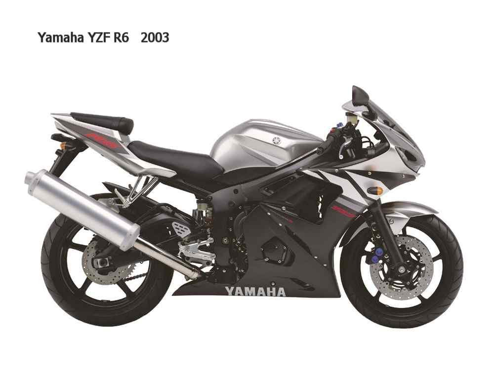 Yamaha YZF R6 2003 motorbike A4 Photo Print
