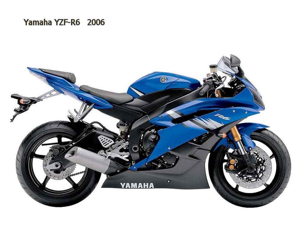 Yamaha YZF R6 2006 motorbike A4 Photo Print