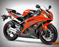 Yamaha YZF R6 2009 2 motorbike A4 Photo Print