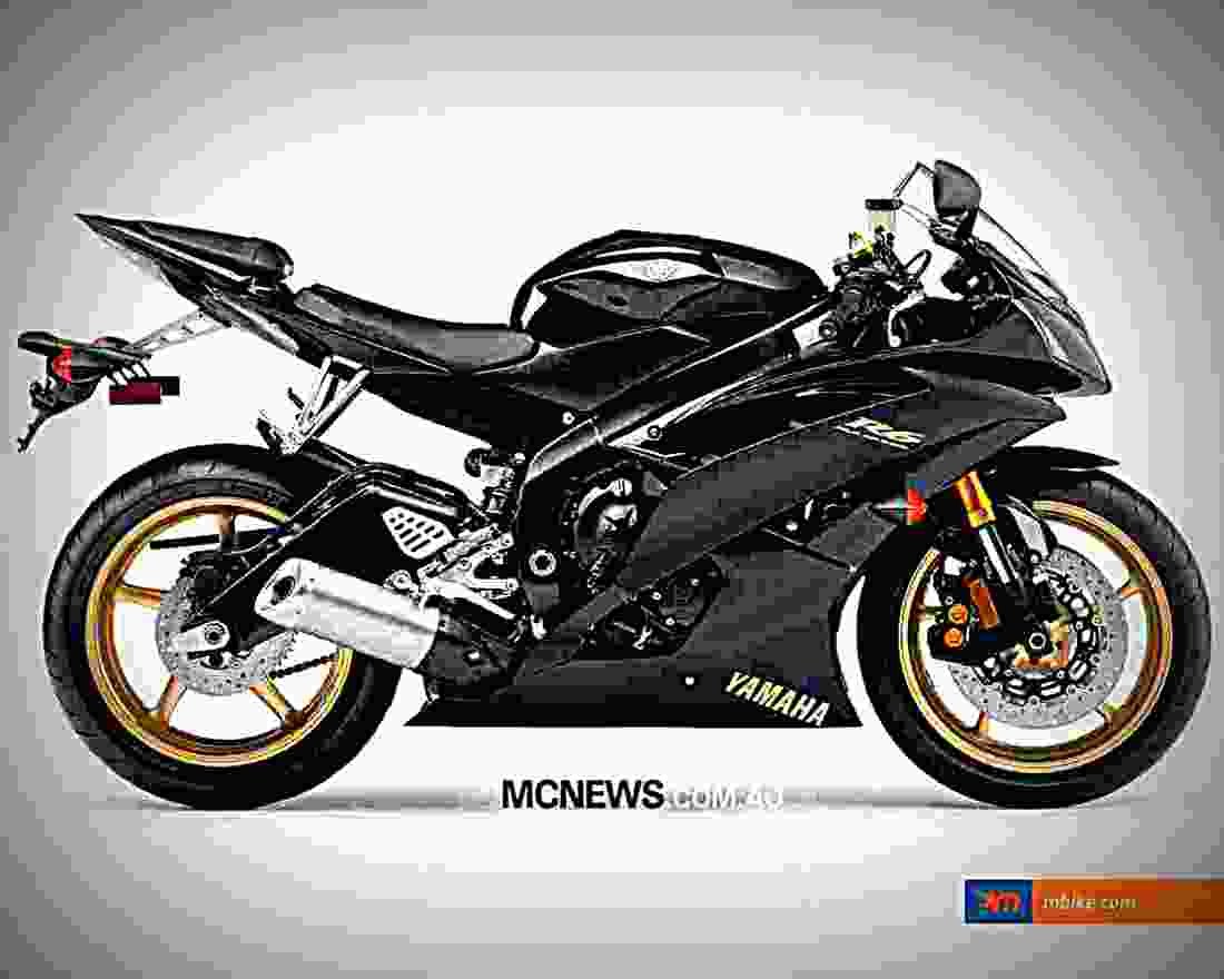 Yamaha YZF R6 2009 3 motorbike A4 Photo Print