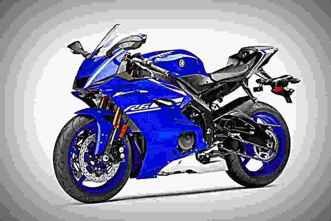 Yamaha YZF R6 2017 2 motorbike A4 Photo Print