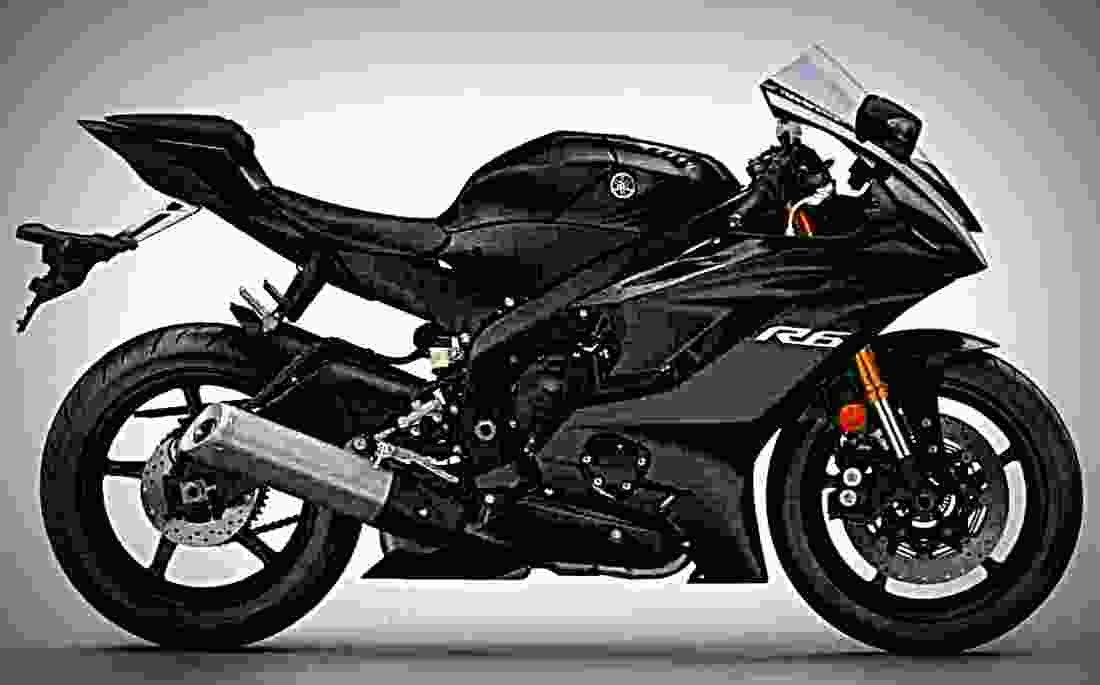 Yamaha YZF R6 2017 4 motorbike A4 Photo Print