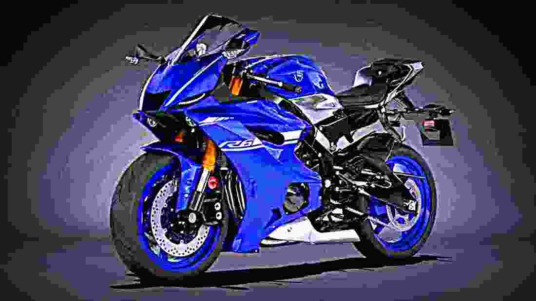 Yamaha YZF R6 2018 2 motorbike A4 Photo Print
