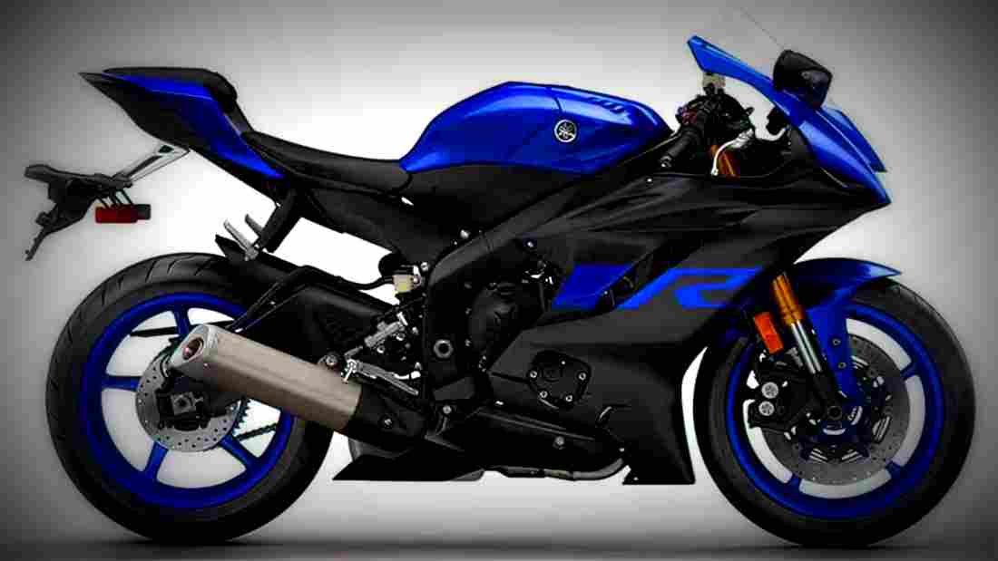 Yamaha YZF R6 2019 4 motorbike A4 Photo Print
