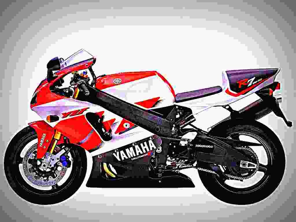 Yamaha YZF R7 1999 1 motorbike A4 Photo Print