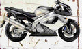 Yamaha YZF1000R Thunderace 2001 Aged Vintage A4 Photo Print