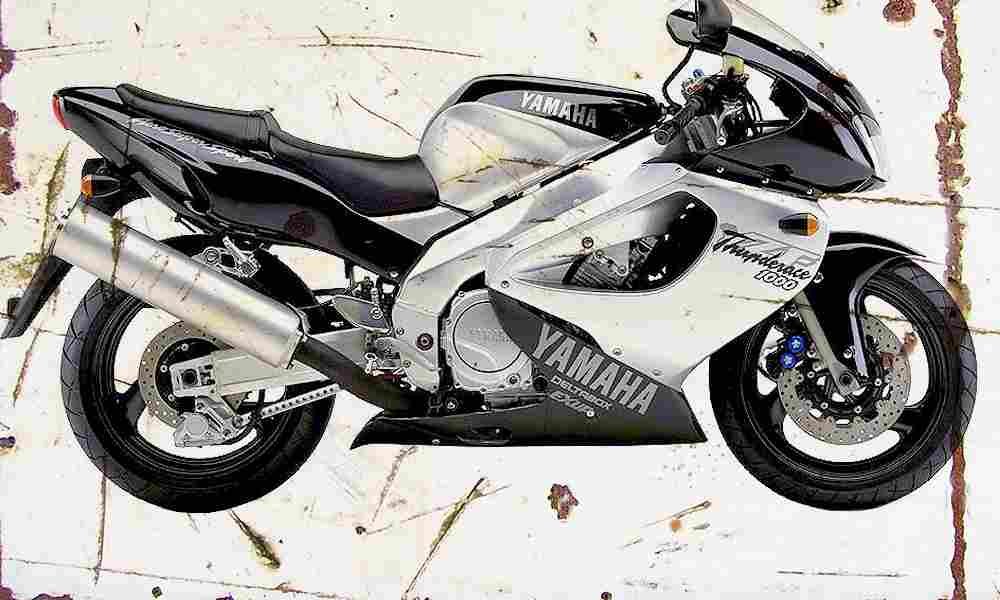 Yamaha YZF1000R Thunderace 2001 Aged Vintage A4 Photo Print