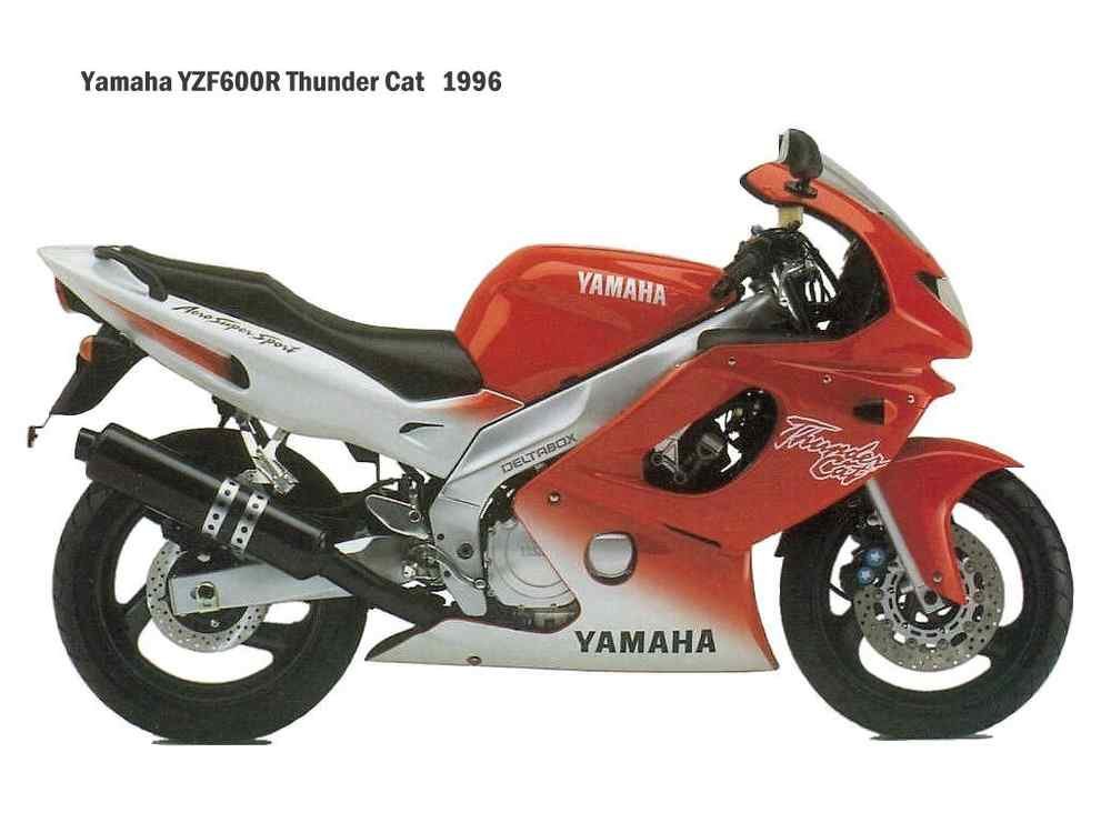 Yamaha YZF600R 1996 motorbike A4 Photo Print