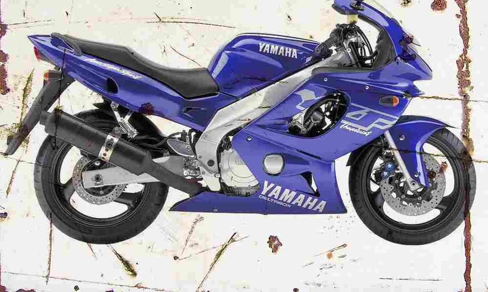Yamaha YZF600R Thundercat 2001 Aged Vintage A4 Photo Print