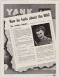 Yank Wac 1943 American World War II Advert Poster