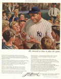 Yankees Children Game 1950s Vintage Retro Advert Poster