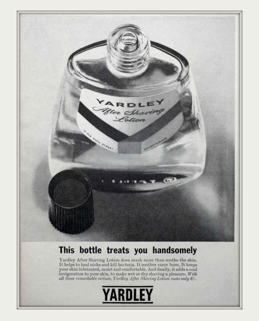 Yardley After Shaving Vintage Retro Advert Poster A4 Photo Print