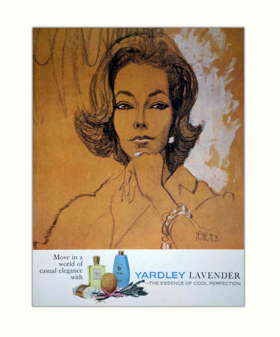 Yardley Lavender Perfume Vintage Retro Advert Poster A4 Photo Print