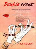 Yardley Lipstick Doubleevent 1950s Vintage Retro Advert Poster